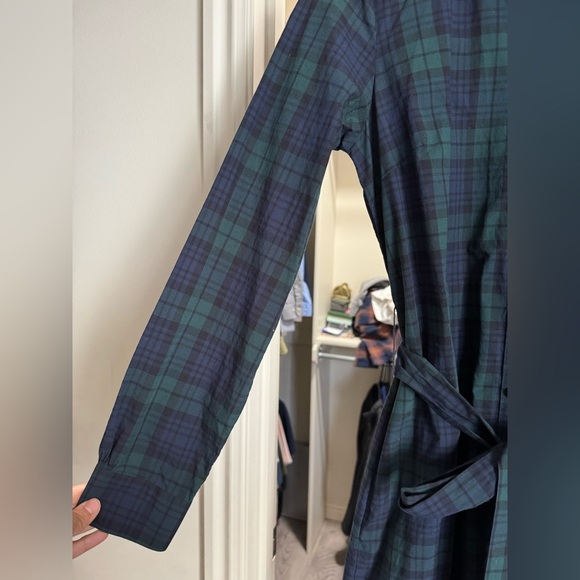 Brooks Brothers Plaid plaid Tartan Button Down Tie Dress - Picture 4 of 8